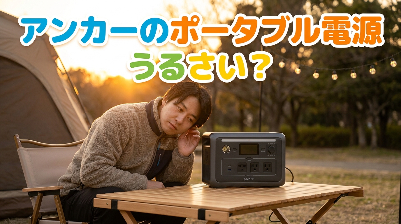 アンカーのポータブル電源うるさい？