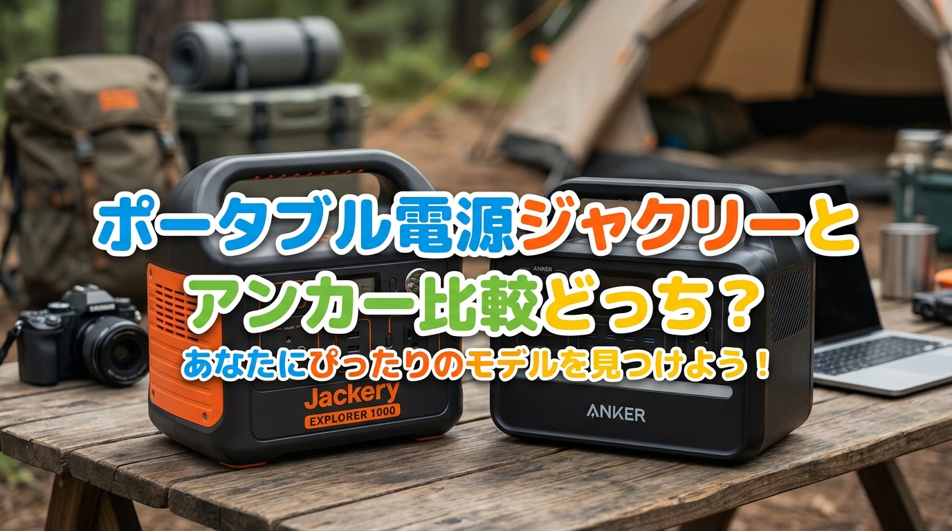 ポータブル電源ジャクリーとアンカー比較どっち？