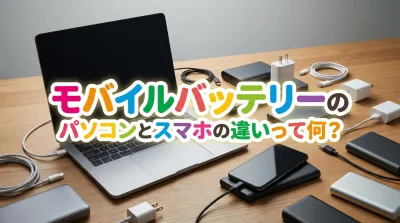 モバイルバッテリーのパソコンとスマホの違いって何？