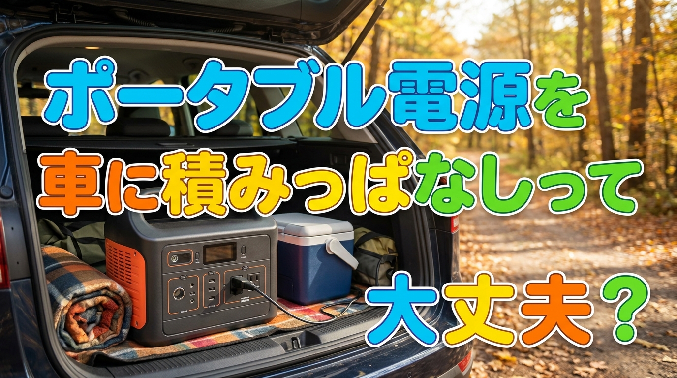 ポータブル電源を車に積みっぱなしって大丈夫？