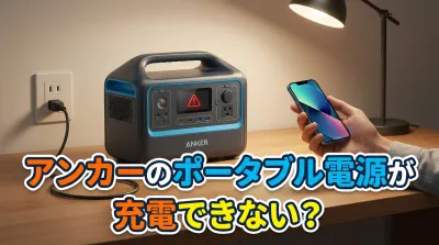 アンカーのポータブル電源が充電できない？