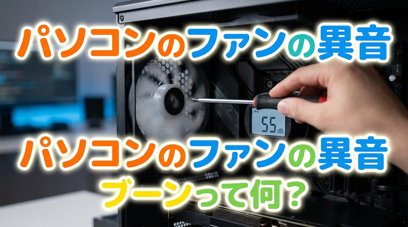 パソコンのファンの異音ブーンって何？