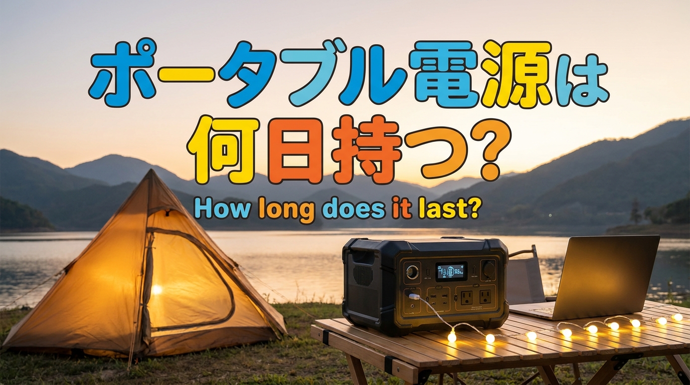 ポータブル電源は何日持つ?