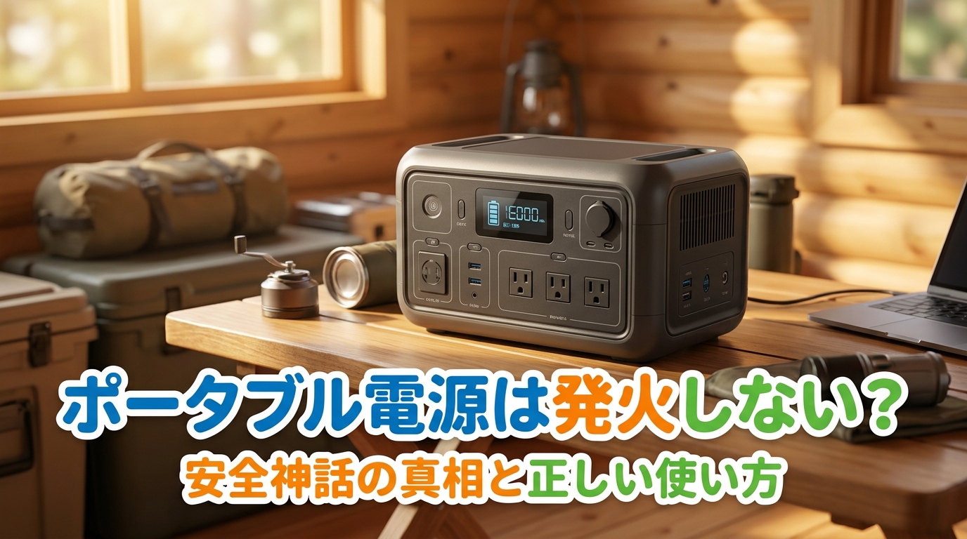 ポータブル電源は発火しない？