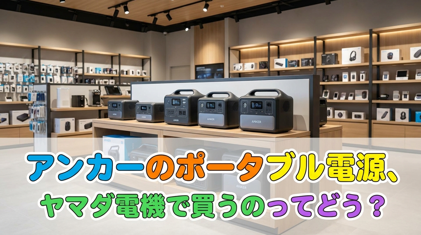 アンカーのポータブル電源、ヤマダ電機で買うのってどう？
