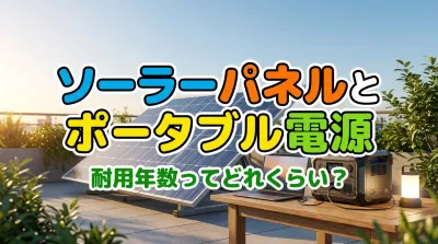 ソーラーパネルとポータブル電源の耐用年数ってどれくらい？