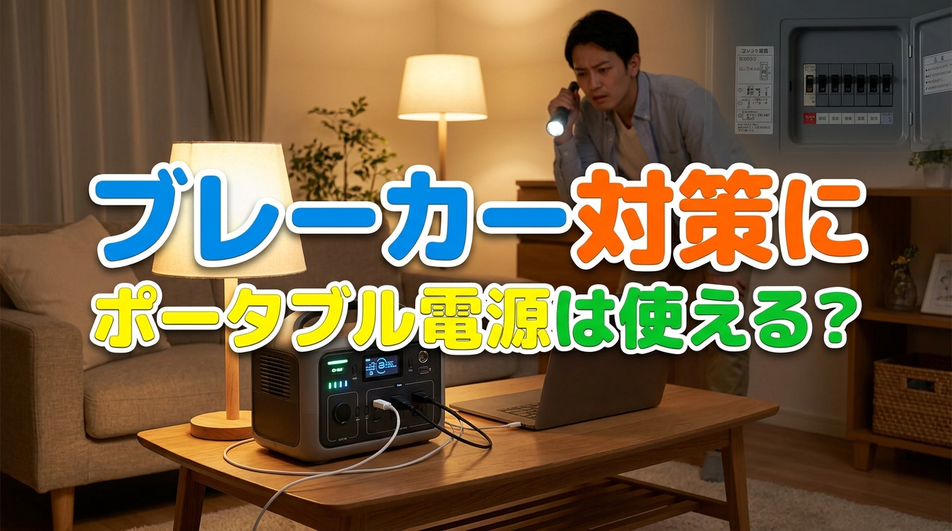 ブレーカー対策にポータブル電源は使える？