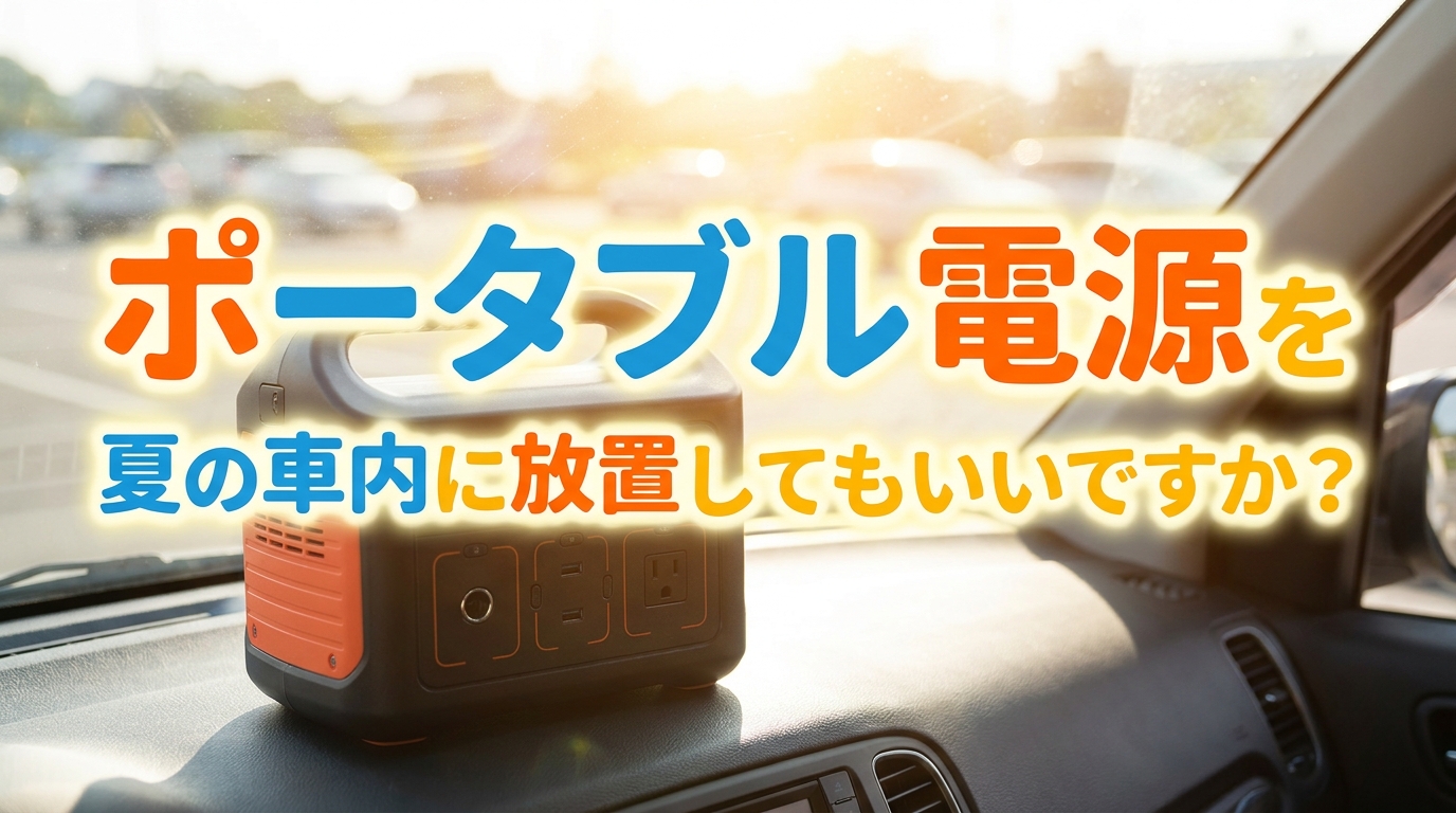 ポータブル電源を夏の車内に放置してもいいですか？