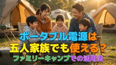 ポータブル電源は五人家族でも使える？