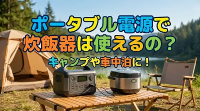 ポータブル電源で炊飯器は使えるの？