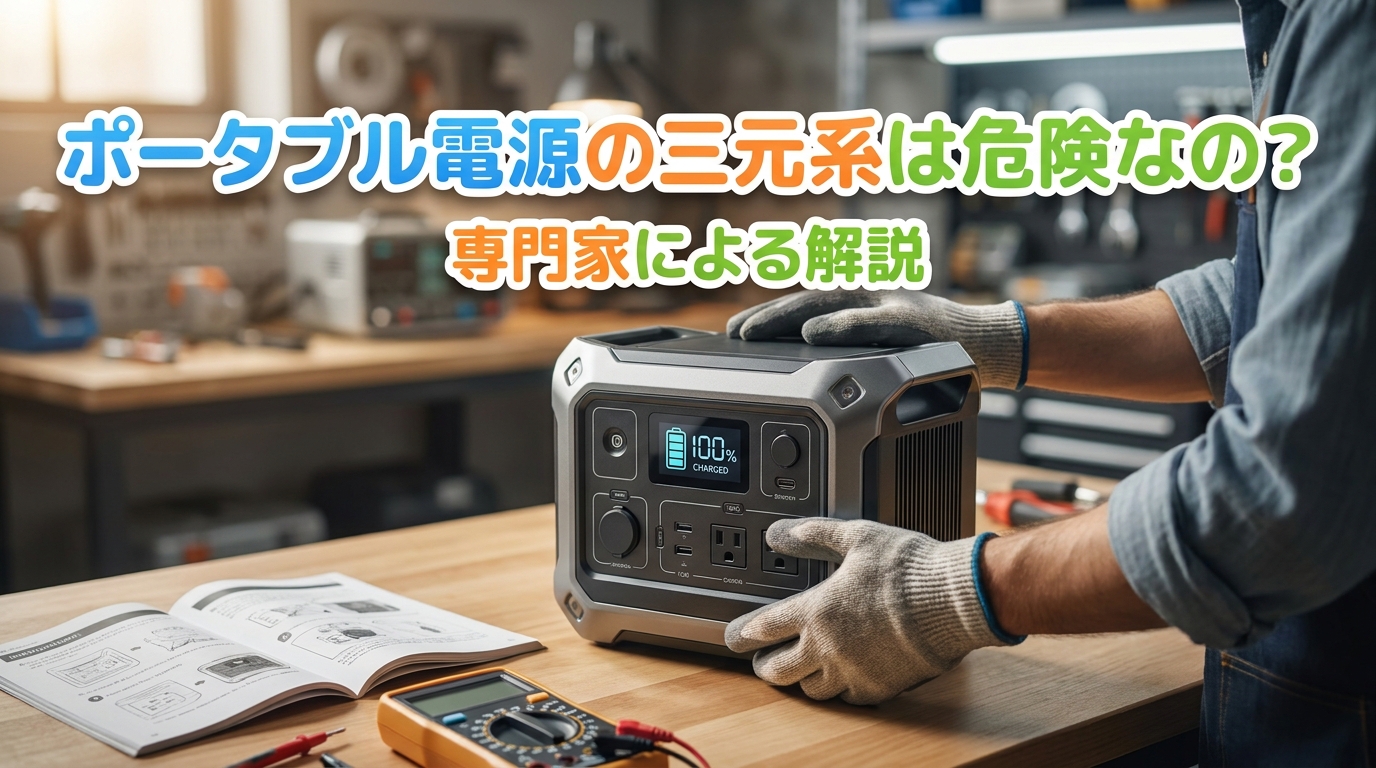 ポータブル電源の三元系は危険なの？