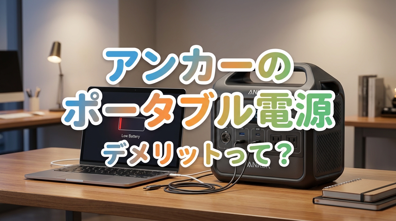 アンカーのポータブル電源のデメリットって？