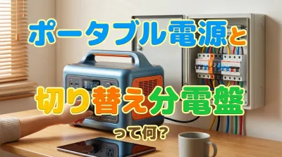 ポータブル電源と切り替え分電盤って何？