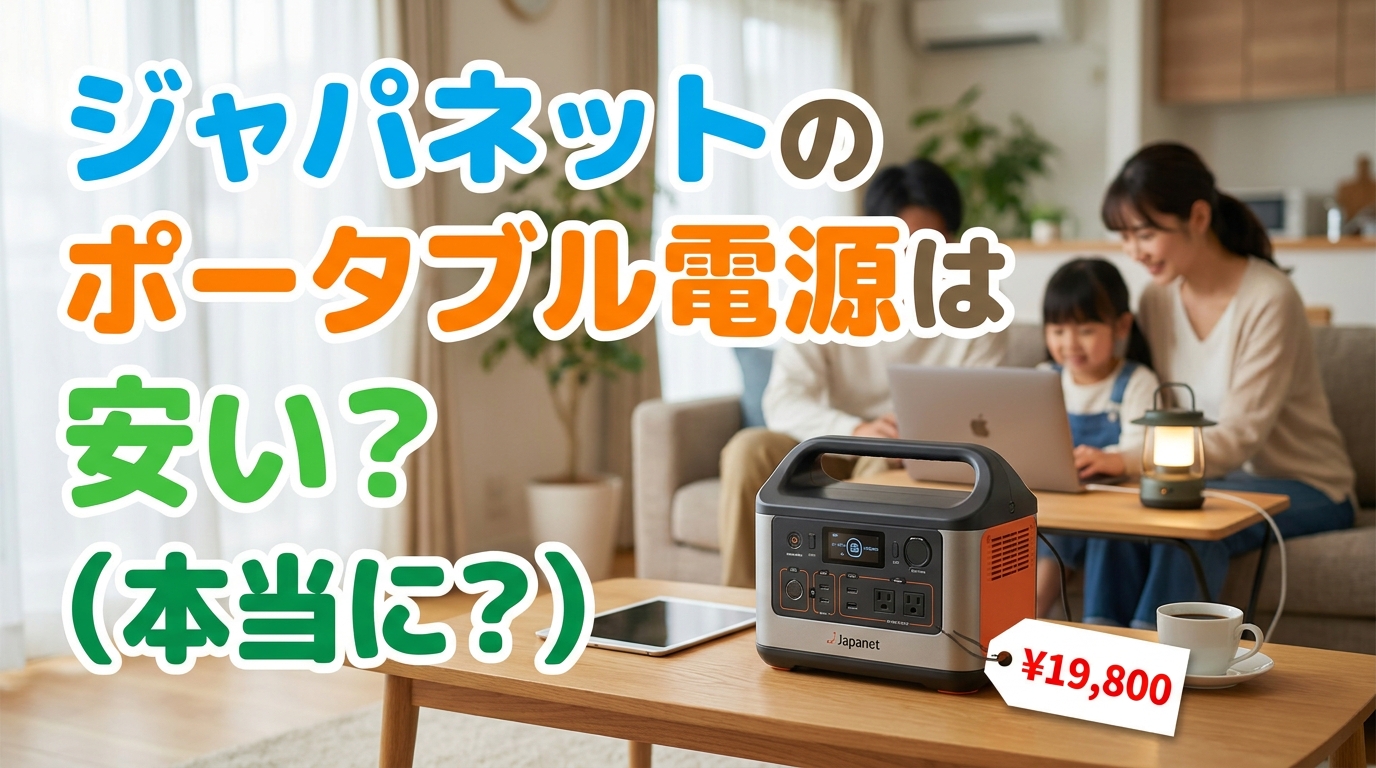 ジャパネットのポータブル電源は安い？