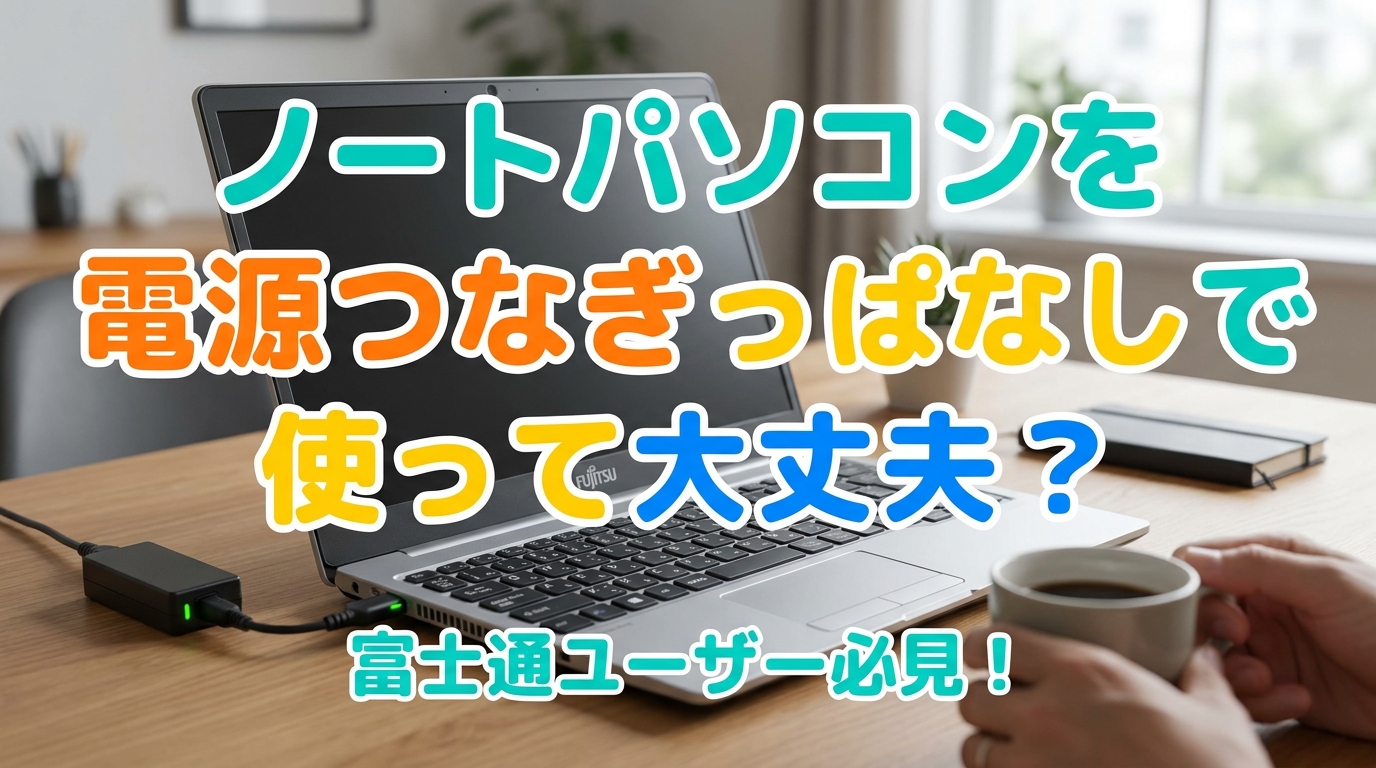 ノートパソコンを電源つなぎっぱなしで使って大丈夫？富士通ユーザー必見！