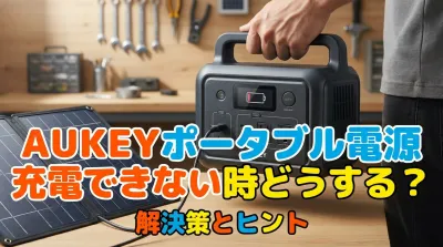AUKEYポータブル電源充電できない時どうする？
