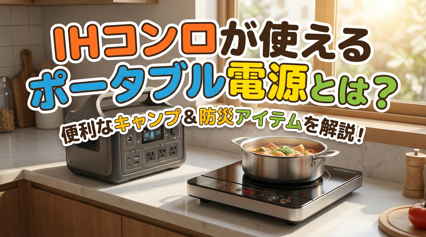 IHコンロが使えるポータブル電源とは？