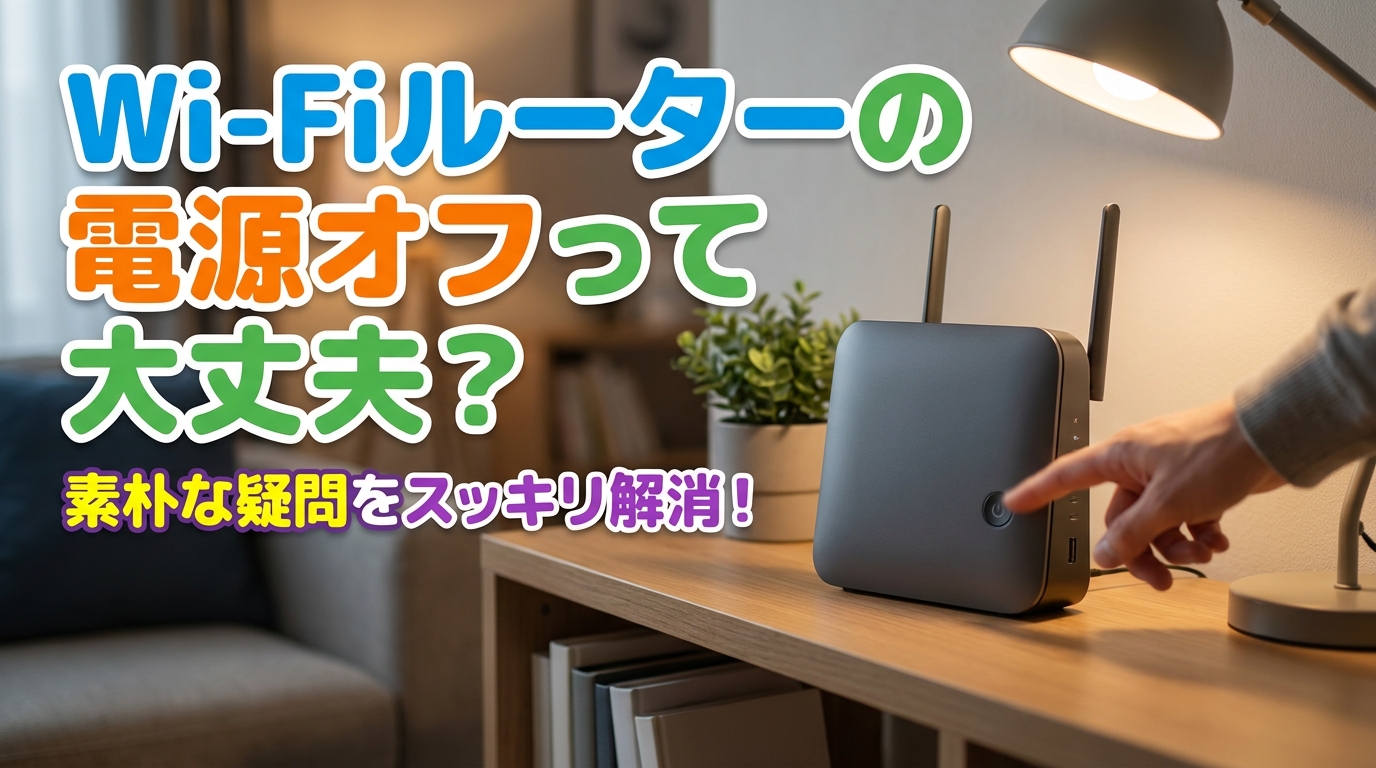 Wi-Fiルーターの電源オフって大丈夫？