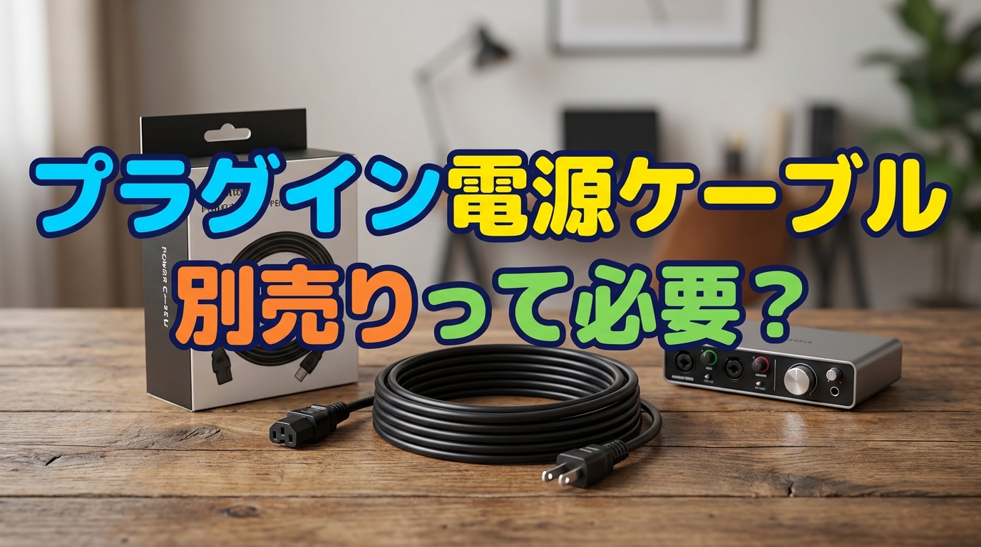 プラグイン電源ケーブル別売りって必要?