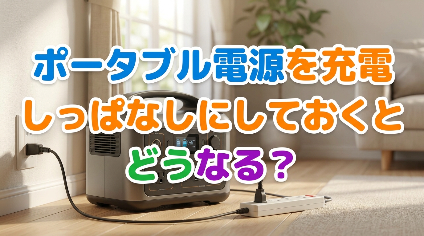 ポータブル電源を充電しっぱなしにしておくとどうなる？