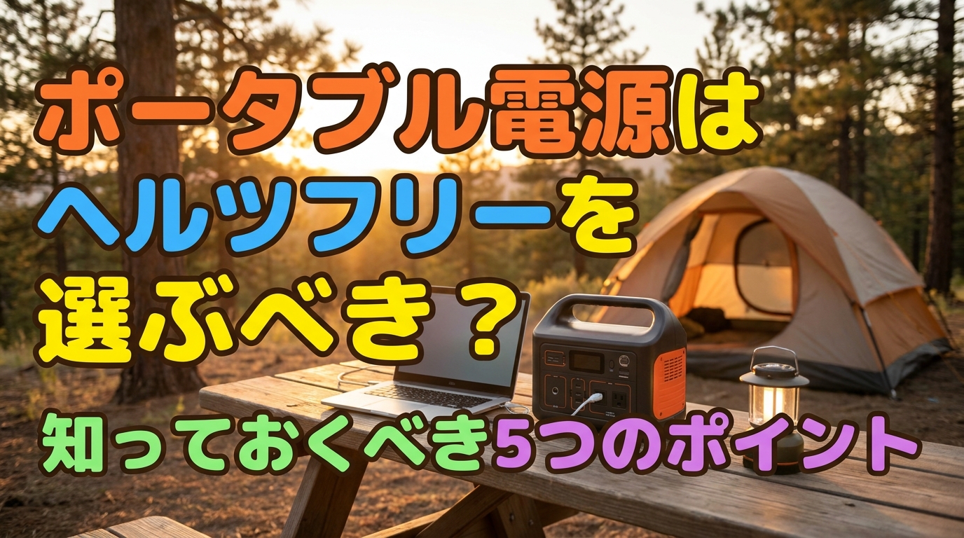 ポータブル電源はヘルツフリーを選ぶべき?