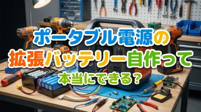 ポータブル電源の拡張バッテリー自作って本当にできる？