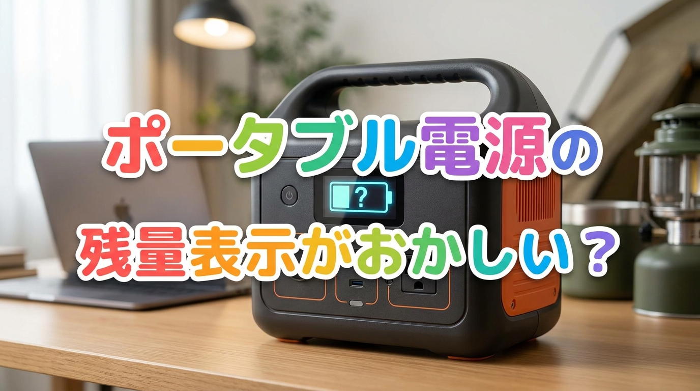 ポータブル電源の残量表示がおかしい?