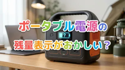 ポータブル電源の残量表示がおかしい？