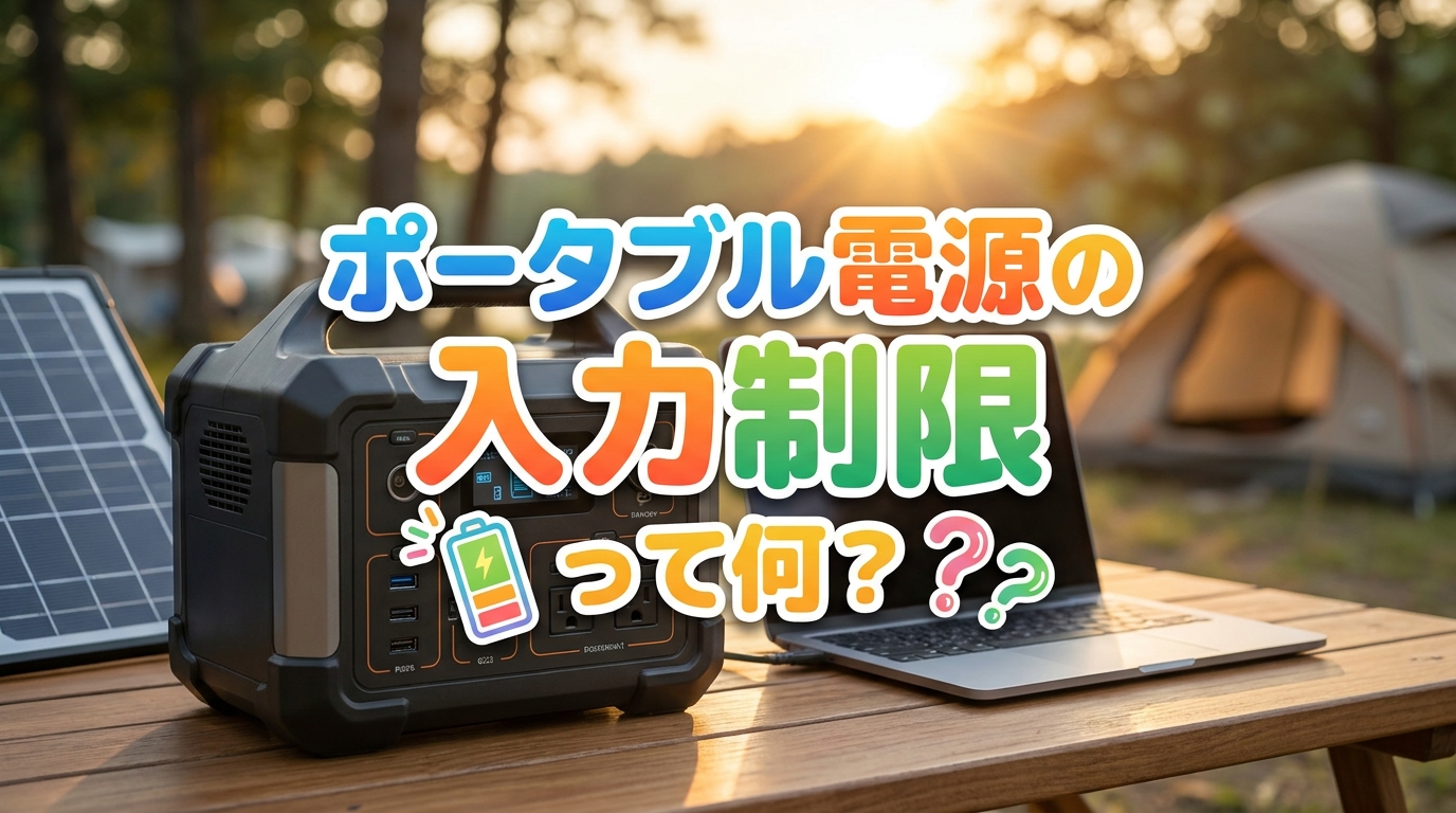 ポータブル電源の入力制限って何？