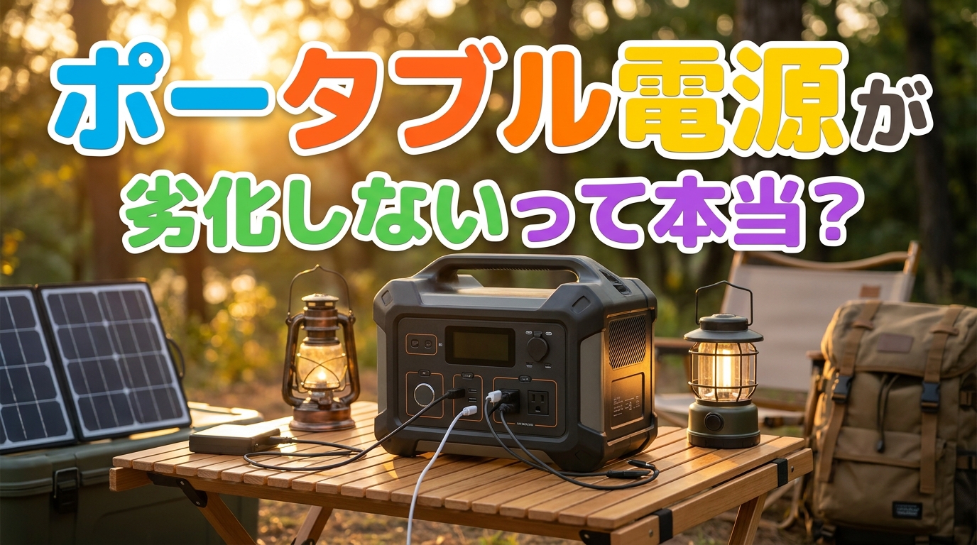 ポータブル電源が劣化しないって本当？