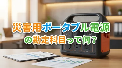 災害用ポータブル電源の勘定科目って何？