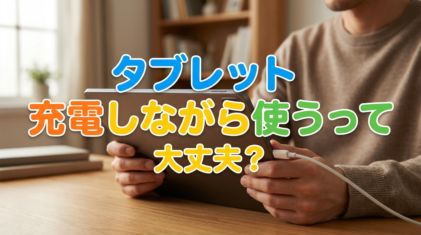 タブレット充電しながら使うって大丈夫?
