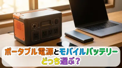 ポータブル電源とモバイルバッテリーどっち選ぶ？