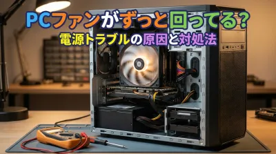 PCファンがずっと回ってる？電源トラブルの原因と対処法