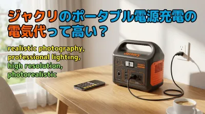 ジャクリのポータブル電源充電の電気代って高い？