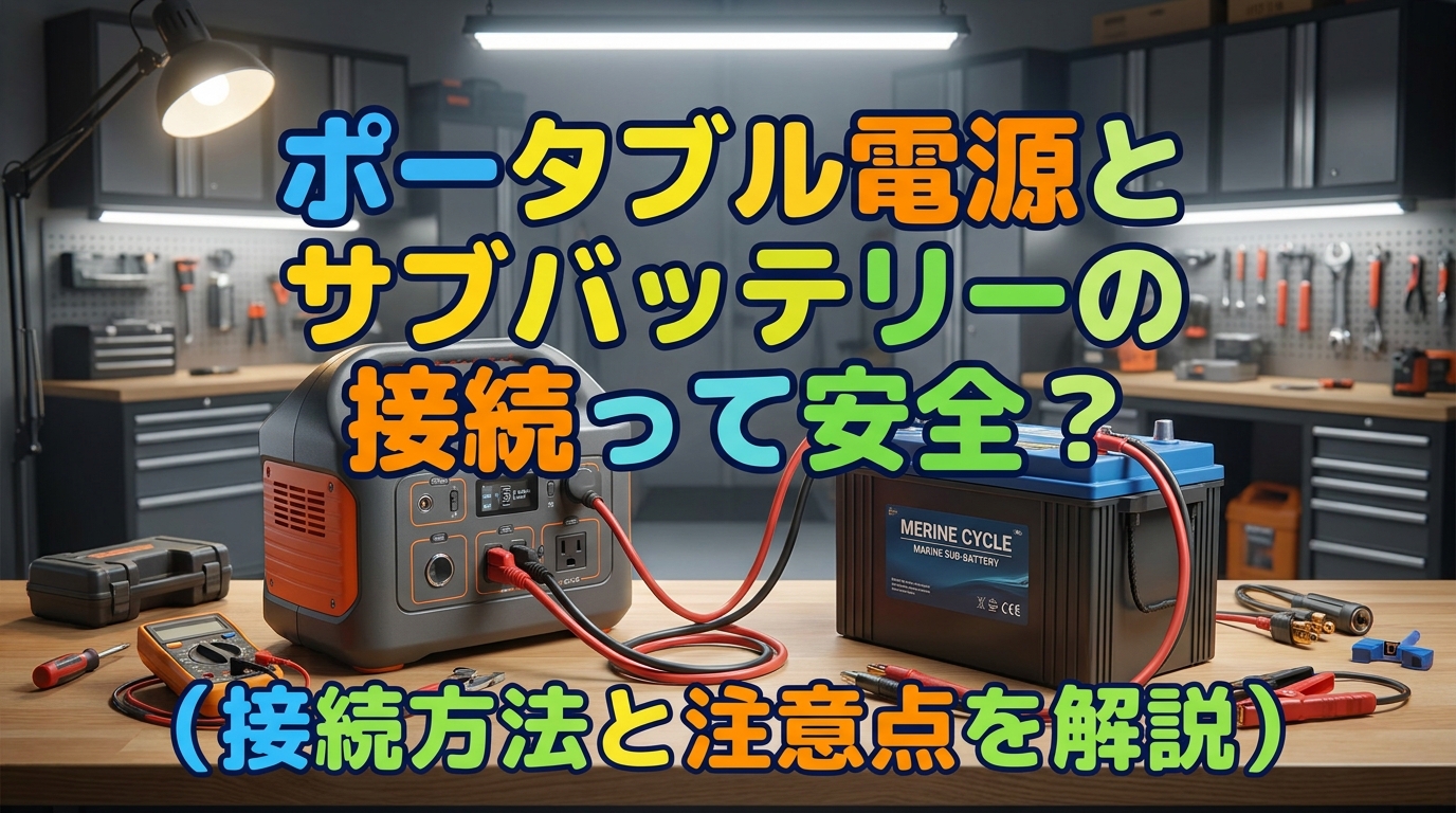 ポータブル電源とサブバッテリーの接続って安全？