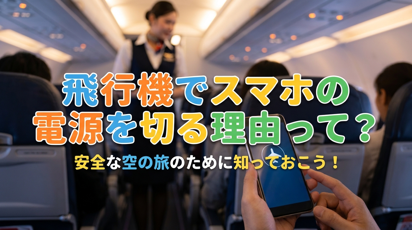 飛行機でスマホの電源を切る理由って?