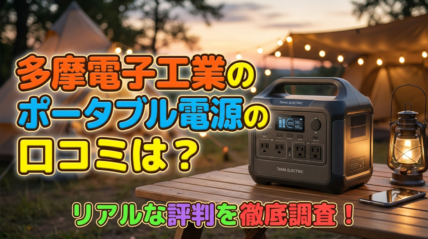 多摩電子工業のポータブル電源の口コミは？