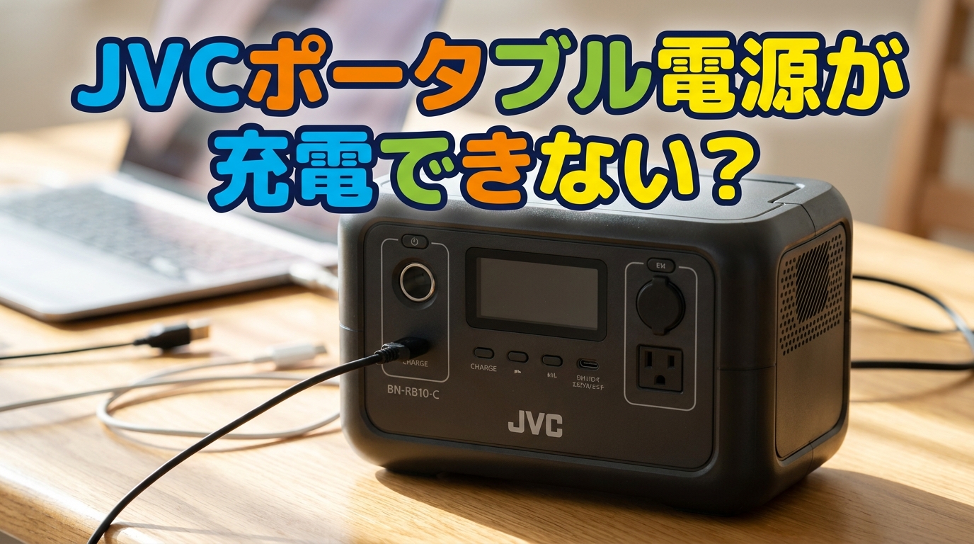 JVCポータブル電源が充電できない？