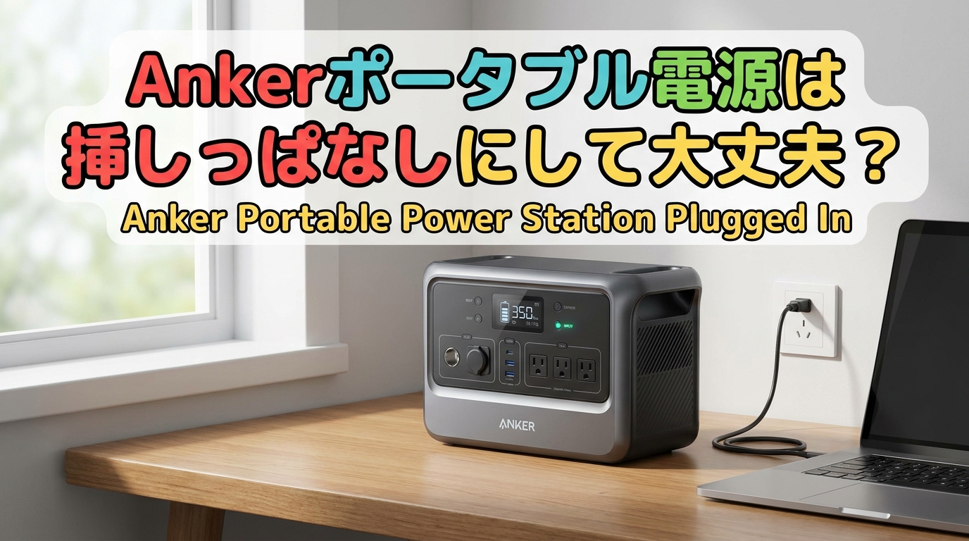 Ankerポータブル電源は挿しっぱなしにして大丈夫？