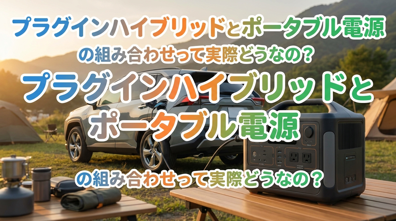プラグインハイブリッドとポータブル電源の組み合わせって実際どうなの？
