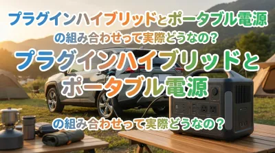 プラグインハイブリッドとポータブル電源の組み合わせって実際どうなの？
