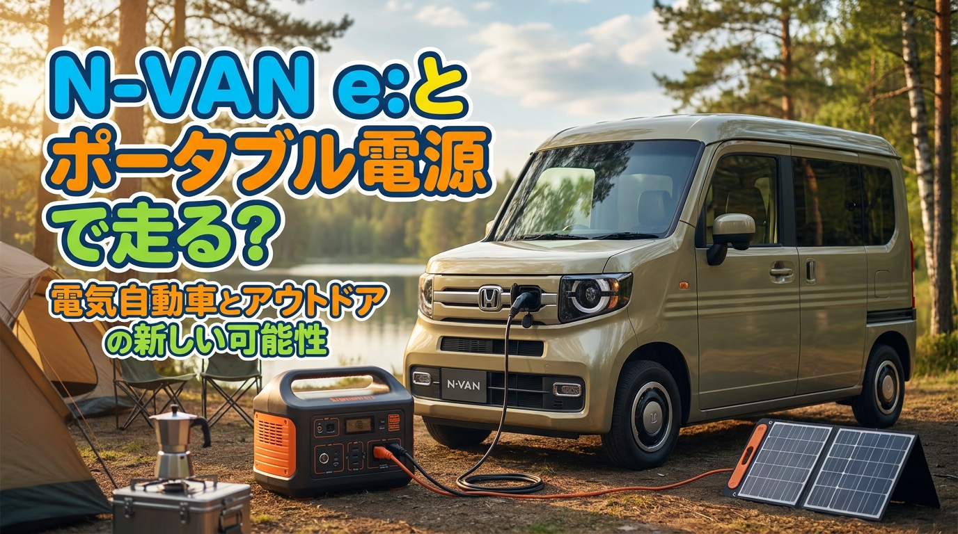N-VAN e:とポータブル電源で走る？
