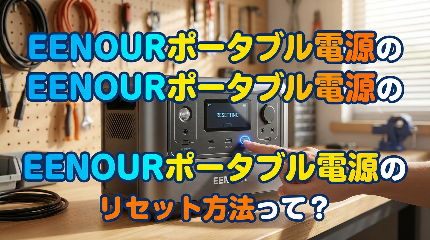 EENOURポータブル電源のリセット方法って？