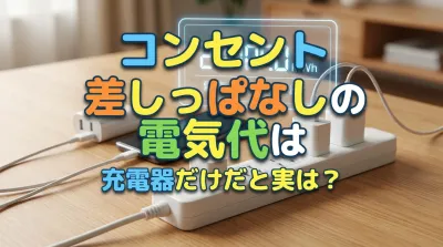 コンセント差しっぱなしの電気代は充電器だけだと実は？