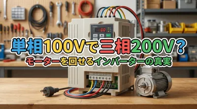 単相100V電源で三相200Vのモーターを回せるインバーターって本当にあるの？