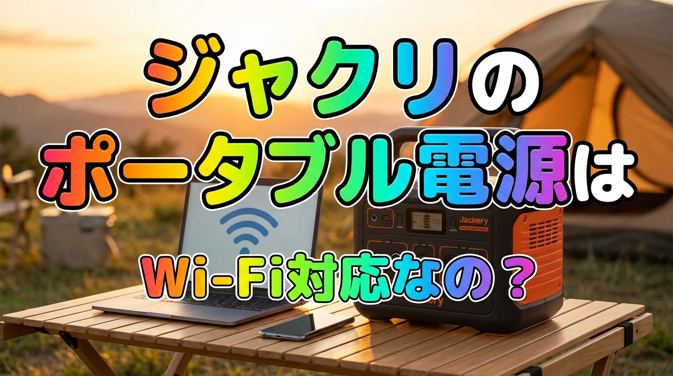 ジャクリのポータブル電源はWi-Fi対応なの?