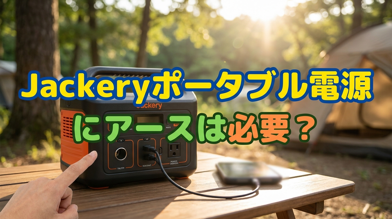 Jackeryポータブル電源にアースは必要?
