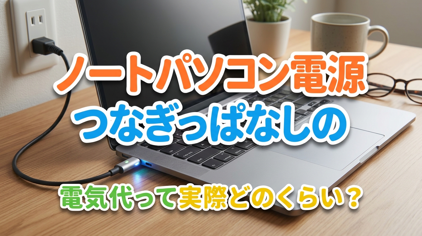 ノートパソコン電源つなぎっぱなしの電気代って実際どのくらい?
