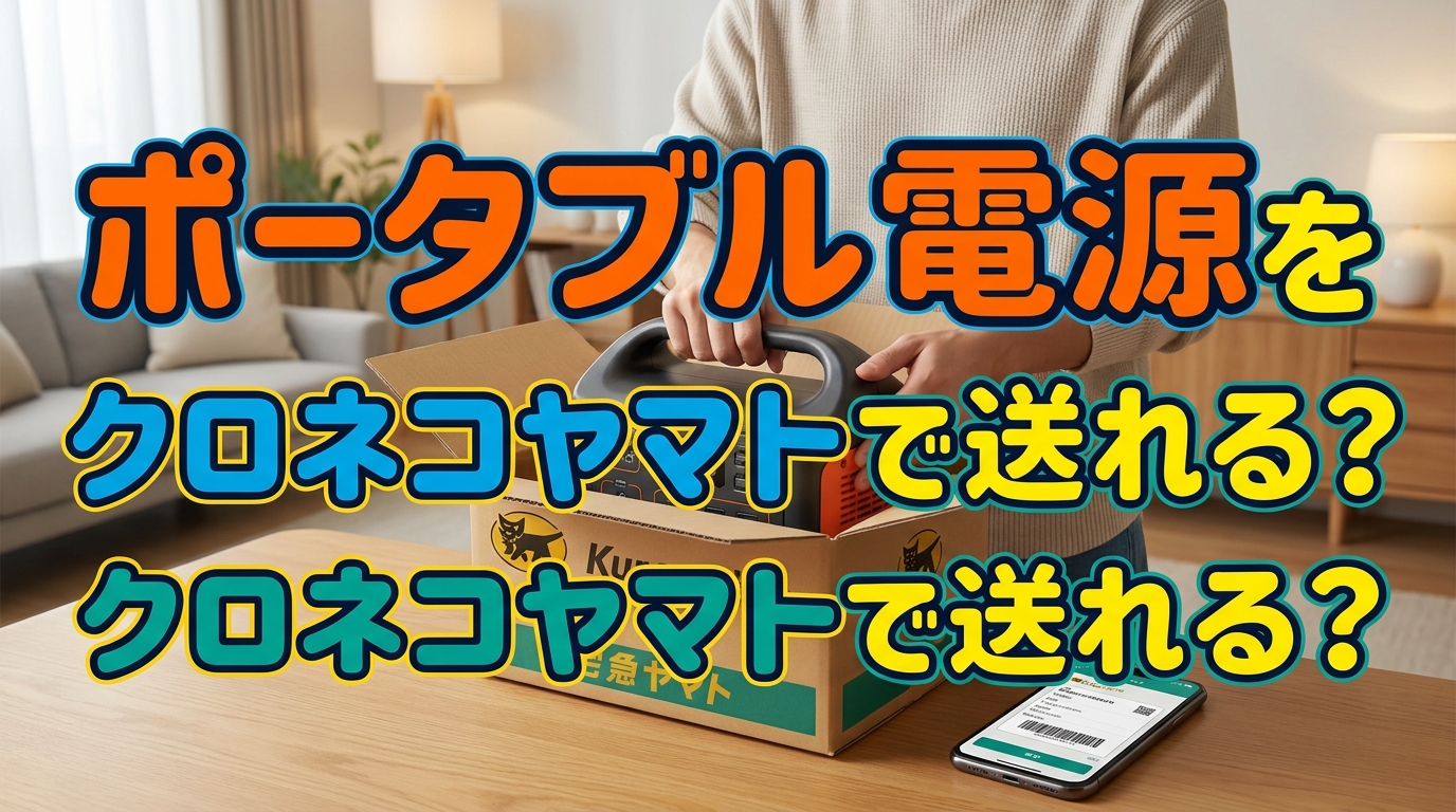 ポータブル電源をクロネコヤマトで送れる？